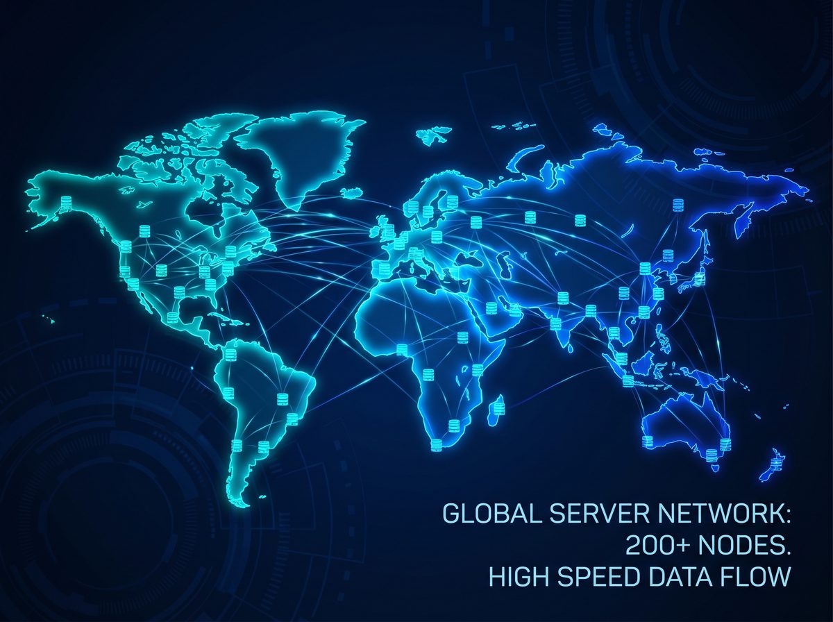 芬兰加速器全球服务器节点分布图